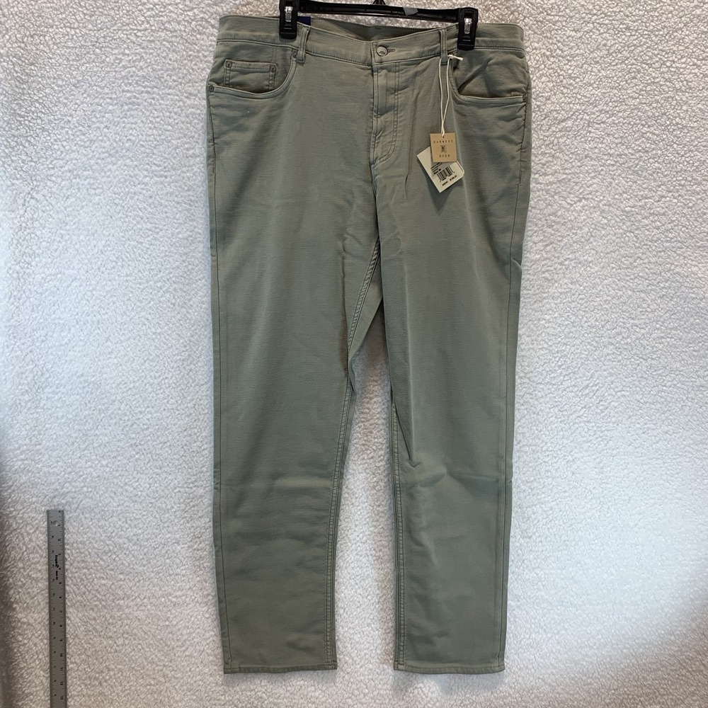 Faherty Men's Stretch Terry Slim Fit Pants 5 Pocket Island‎ 38 Green Reg NWT